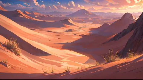 the vast desert,oasis in the desert.