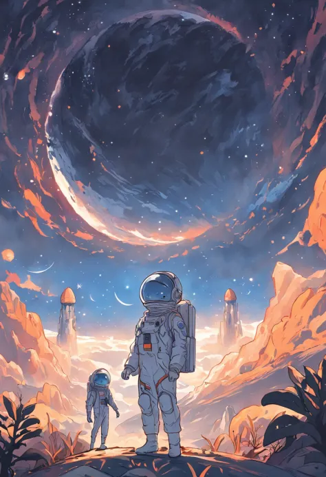 exhilarating space adventure with children's picture book, young astronauts embark on a journey to explore distant planets. the ...