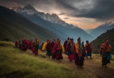 a group of tamang caste in the nepalese mountains in which the culture of those people is reflected.