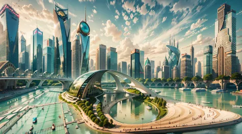 enter a fascinating vision of the future through captivating futuristic images of the city of shanghai. the towering giant skysc...