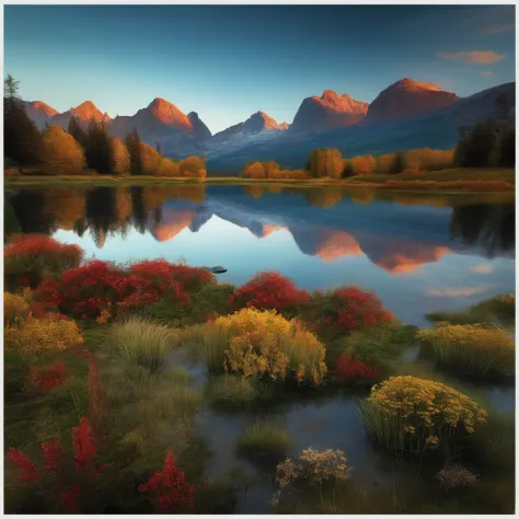 realistic landscape depicting cadence tranquility