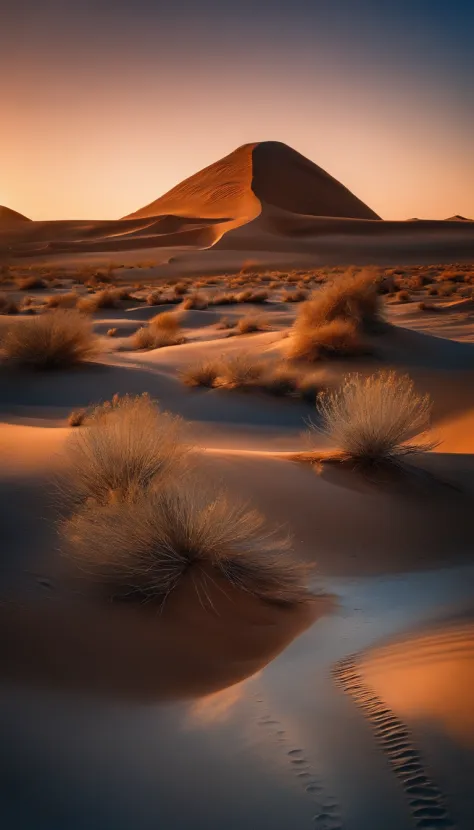 a desert，half the sky，blue colors，starrysky，native，high qulity，tmasterpiece，hyper-realistic，ultra photo realsisim，8k，super-fine，...