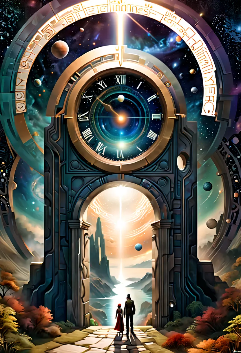 forgotten gateway to time and space, by keith mallett, best quality, masterpiece, high-definition details, 8k