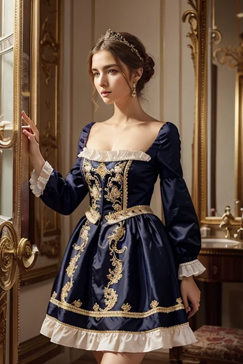 collection of pretty clothes, colorful and original, elegant and baroque