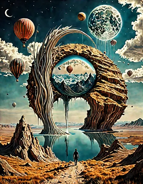 (incredible:0.0) a surreal landscape that features otherworldly elements., fantastic elements that defy the laws of physics or r...