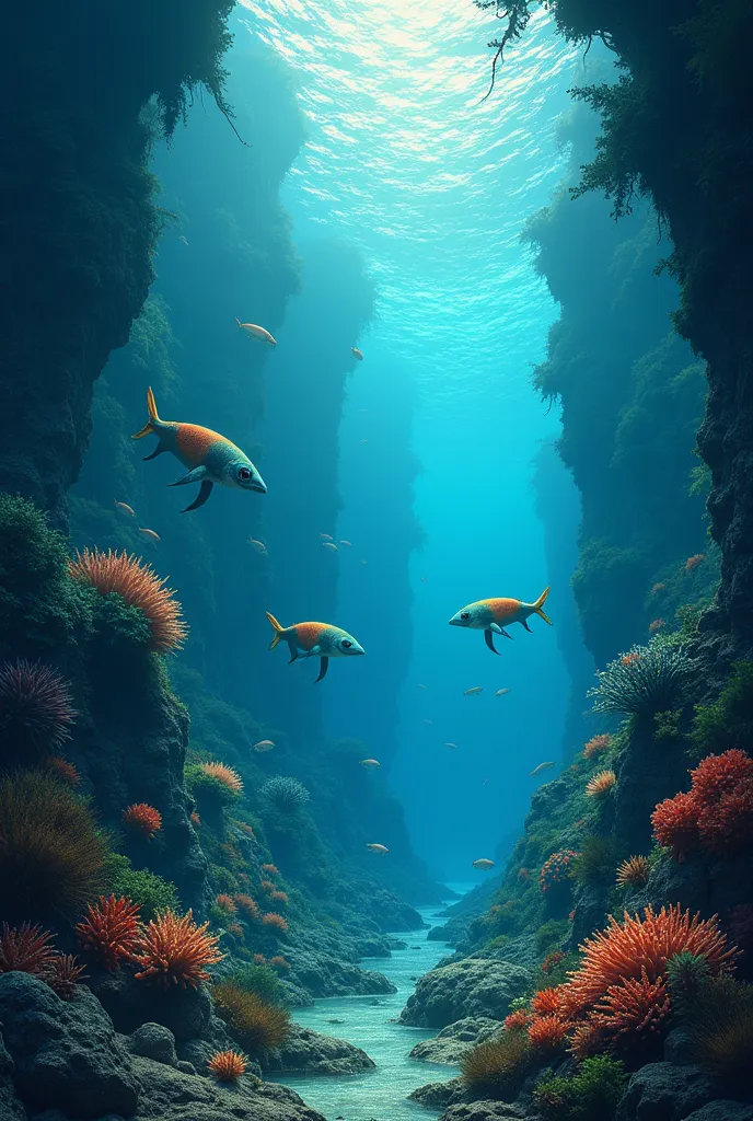 indian sea underground background