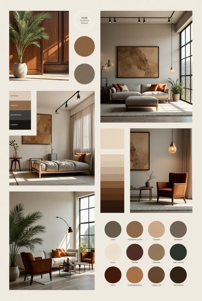 material proposals (mood board) color and texture proposal (mood board) furniture proposal (mood board)