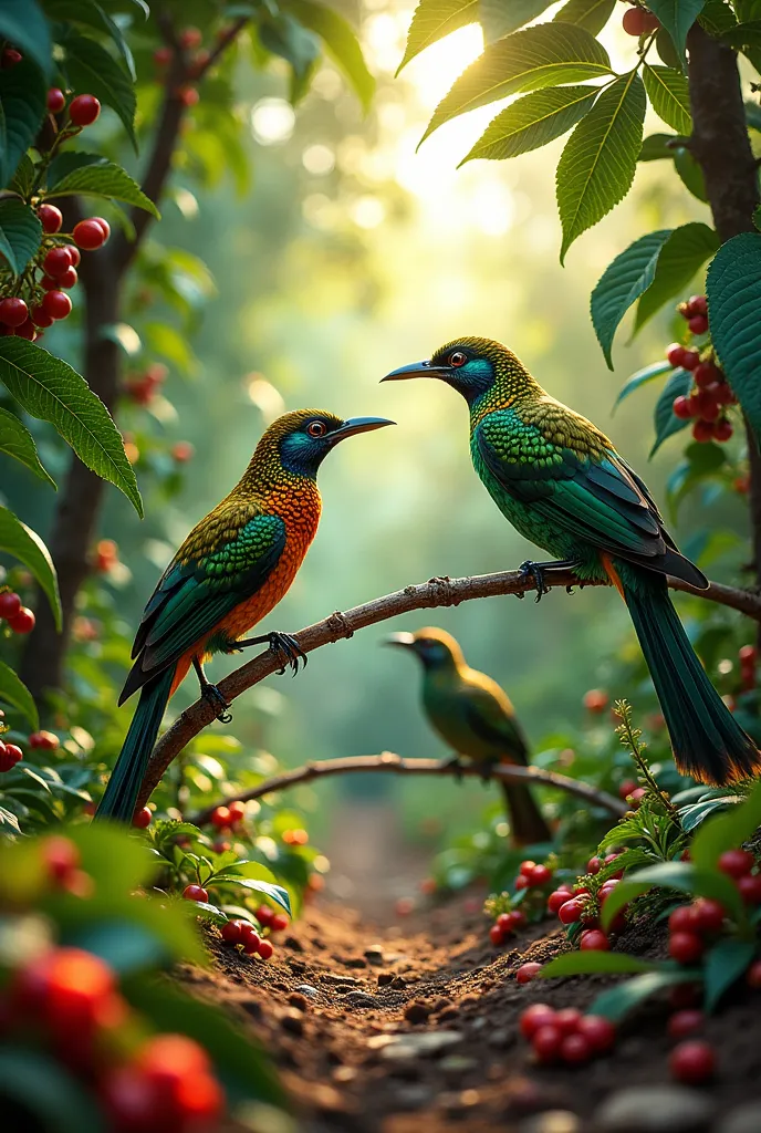 generate several male jacus in a coffee plantation