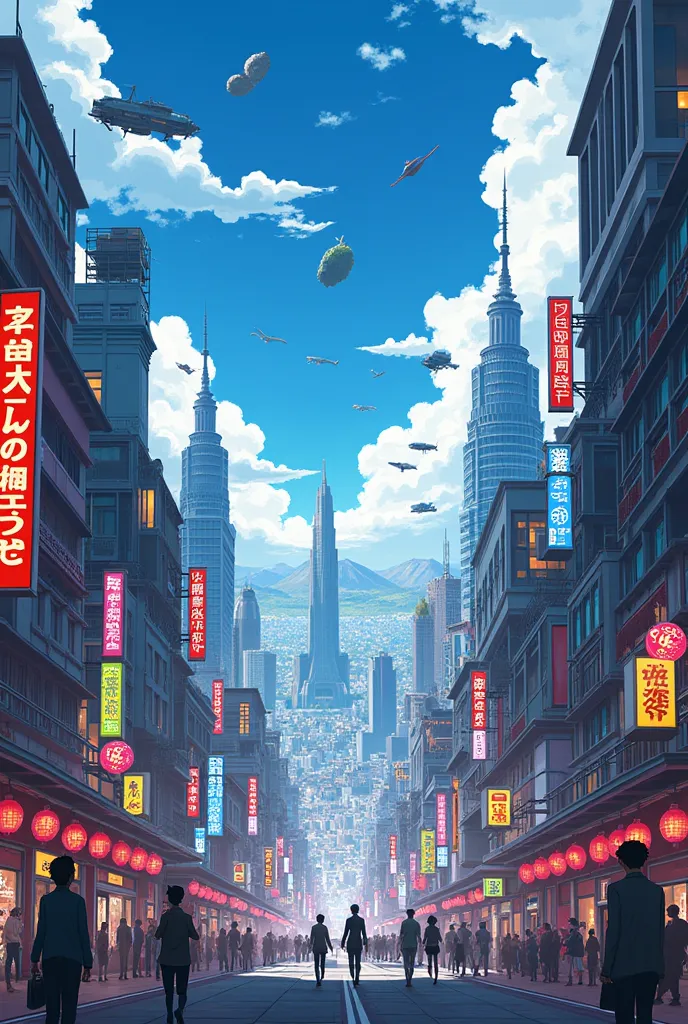 a japanese anime city!