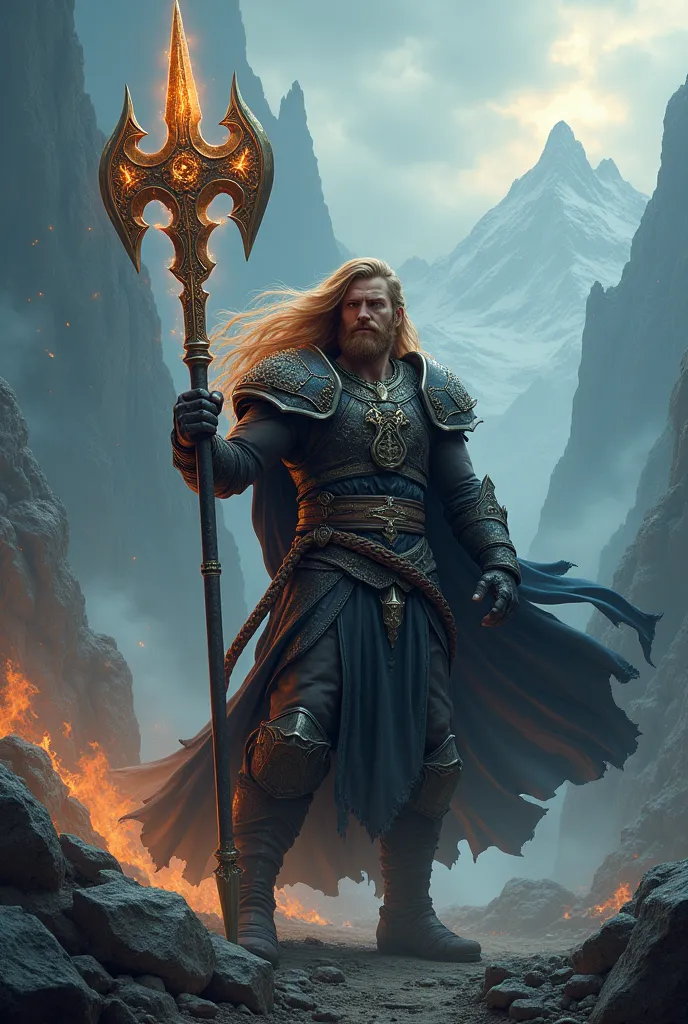 a weapon of unimaginable power, capable of defeating any enemy.a demigod jarl with brown hair