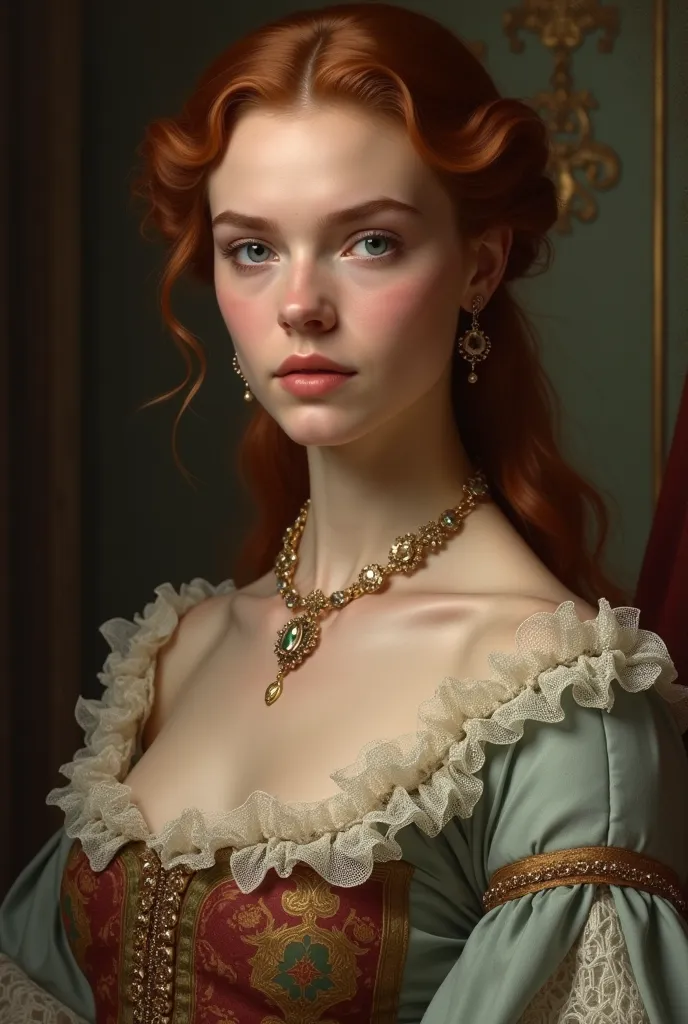 anya taylor-joy in a look like a renaissance painting