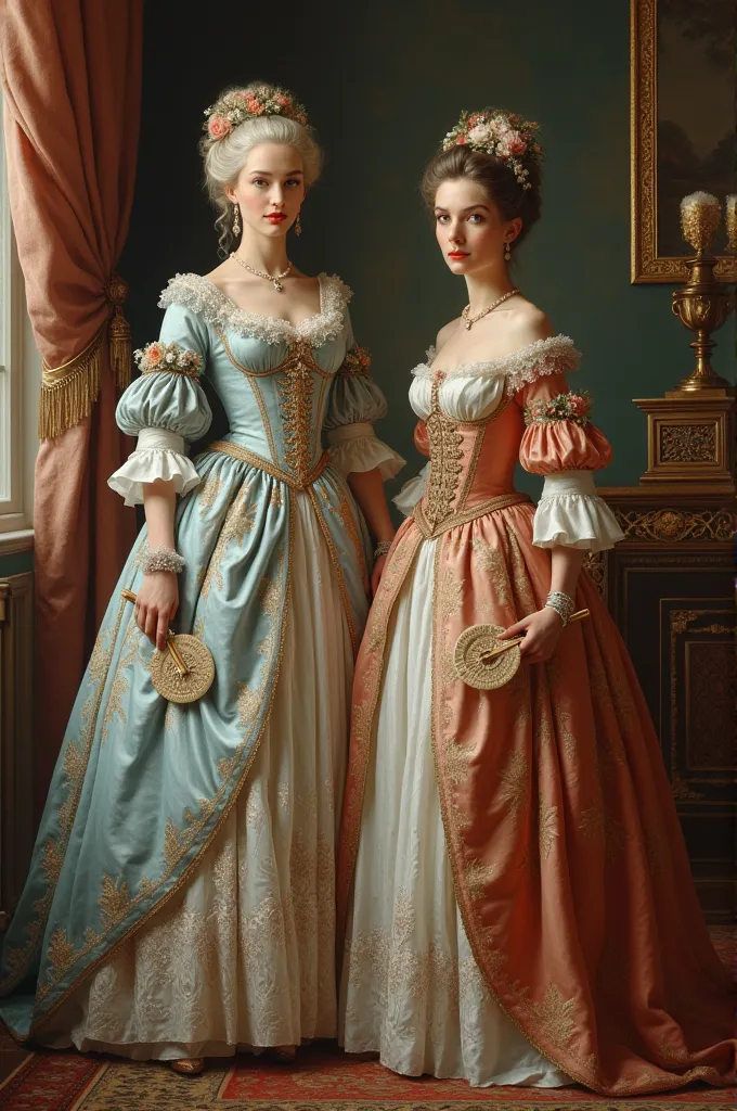 did you know that women in the 18th century ( create an image of women from 18th century )