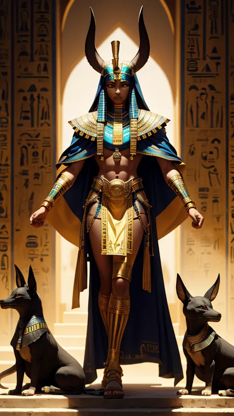 depictions of egyptian gods like ra, osiris, and anubis