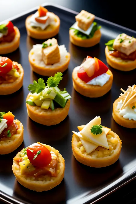 canapes、food、no background