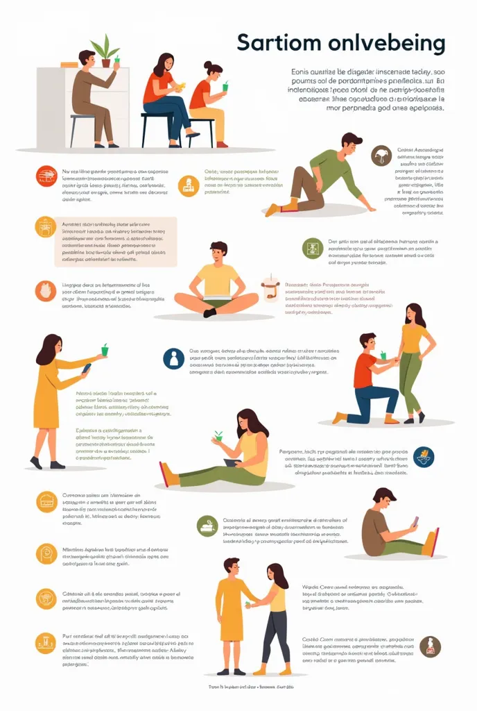 an infographic with actions that help you improve your personal well-being, spiritually and academically in spanish