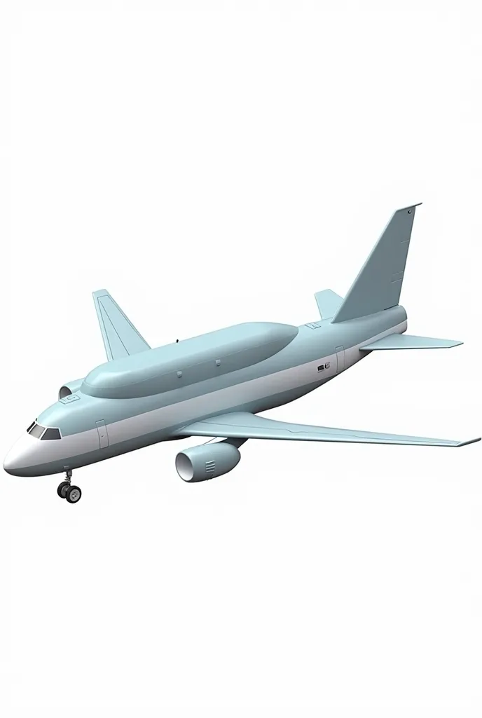 3d isometric plastic toy airplane with hump, realistic, high detailed photo