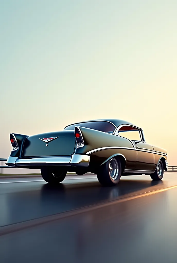 embrace the iconic design of the tri-five chevy bel air back shot image