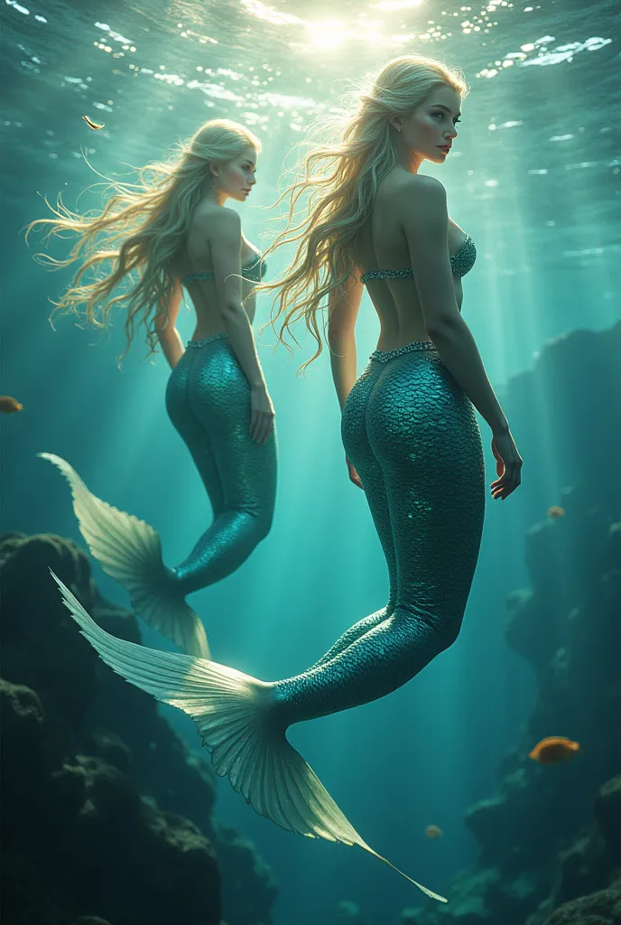 "mermaids, half-human and half-fish, were seen as protectors of the ocean—gentle but fierce, guarding their underwater realms. s...