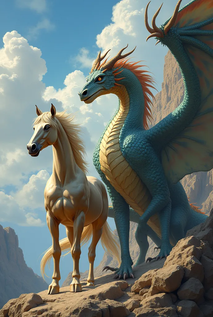 horse and dragon