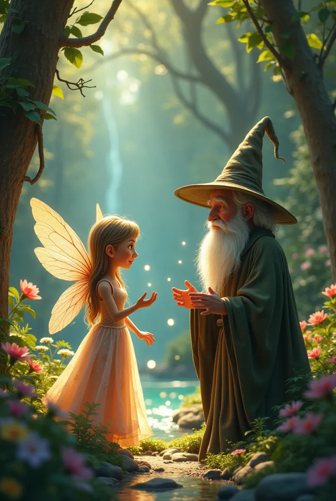 a fairy and a wizard