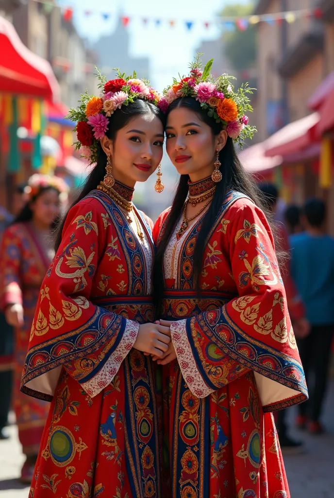 magical folklore of cajamarca peru, couple costume for a festival