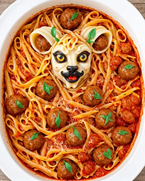 a close up of a bowl of spaghetti with meatballs and sauce